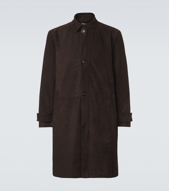 Kiton Leather overcoat