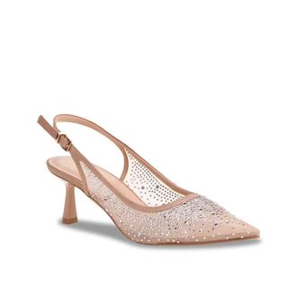 Chinese Laundry Chinese Laundry Minna Pumps Womens Nude Rhinestone Kitten Heel Hawk2748
