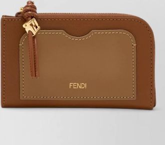 Fendi leather card case pouch