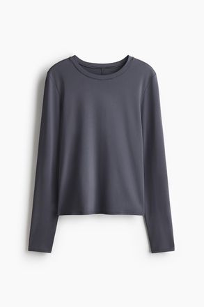 H&M Sportshirt mit DryMove - Dunkelgrau