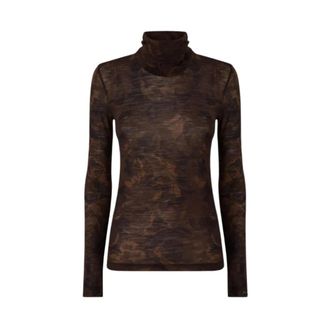 Pinko Pinko, Truien & Vesten, Dames, Veelkleurig, M, Wol, Brendola Turtleneck Trui
