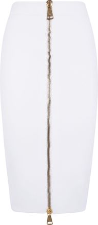 Elisabetta Franchi Skirt Zippered Gk28b66e2 360 Avorio