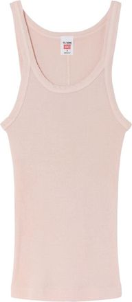 Re/Done x Hanes ribbed tank top - women - Cotton - L - Pink