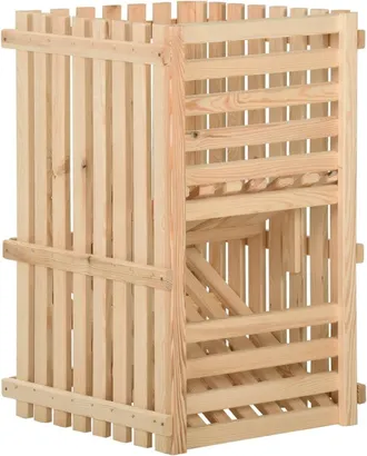 vidaXL Caja Para Patatas Madera Maciza De Pino 50x50x80 Cm Vidaxl