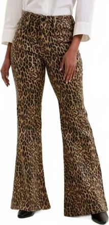 Judy Blue Luxe Ultra Flare Jeans In Leopard