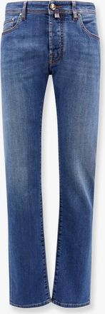 Jacob Cohen Bard stretch cotton jeans with iconic handkerchief - JACOB COHEN - gender_Man