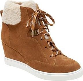 Linea Paolo Arden Wedge Sneaker in Nutmeg/Ivory at Nordstrom Rack, Size 7.5