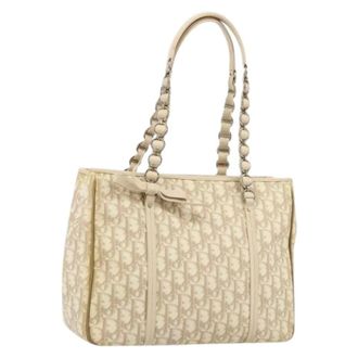 Dior Pre-owned Tote Bags, female, Beige, Size: ONE SIZE Pre-owned Vintage Tote Bag