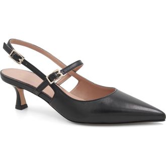 Bruno Magli Luciana Pointed Toe Slingback Pump in Black at Nordstrom Rack, Size 10.5