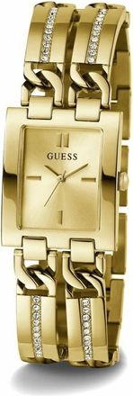 Guess Vierkante Horlogekast - Dames - Horloges - Geel - ONE Size - Accessoires