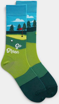 Hot Sox Mens Shot on the green sock