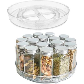 OEM Piatto Girevole Da Cucina - 23,5 Centimetri, Porta Spezie, 360 Gradi, Salvaspazio, Pratico E Scorrevole - Crezuo