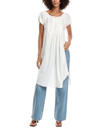 Free People Fayre Linen-Blend Midi Top