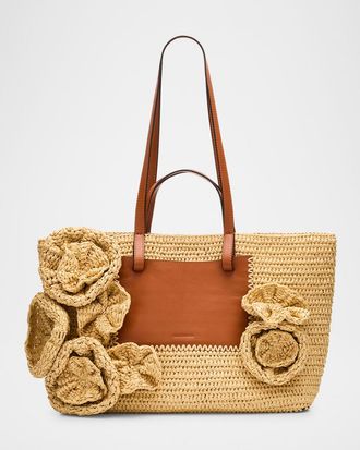 Ulla Johnson Lali Floral Crochet Tote Bag