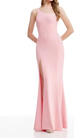 Dress The Population Amy One-Shoulder Bodycon Maxi Dress In Vintage Pink