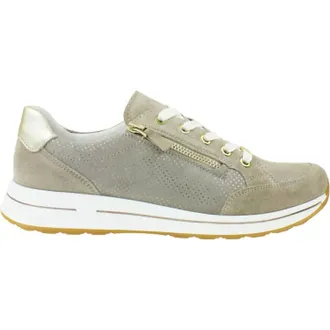 Ara Womens Oleanna Sneakers In Sand/platinum Suede