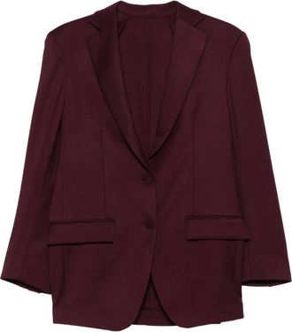 Marsém Blazer monopetto con revers classici - Rosso