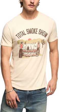 Lucky Brand Total Smoke Show Graphic T-Shirt in Turtledove at Nordstrom, Size Xx-Large