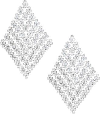 Ettika Swinging Crystal Drop Earrings in Silver at Nordstrom