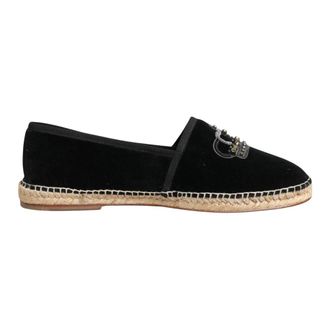 Dolce & Gabbana Espadrille Loafers - Heren - Espadrilles - Zwart - 45 EU - Katoen - Schoenen