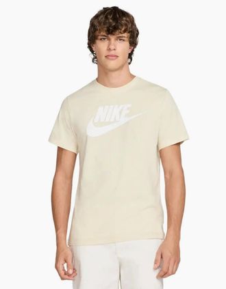 Nike Mens Nike Futura Icon T-Shirt Beige - Tan - Size: 40