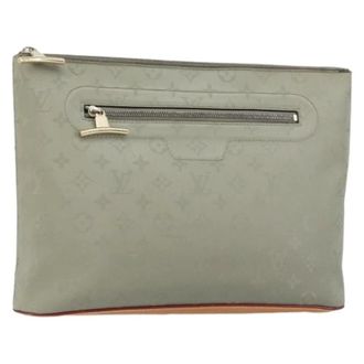 Louis Vuitton Clutch in Tela Pre-owned - - Pre-owned - Donna - Grigio - ONE SIZE