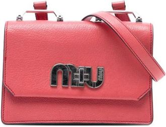 Miu Miu Vintage, unisex, Roze, ONE Size, Leer, Pre-owned Suede Crossbody Bag