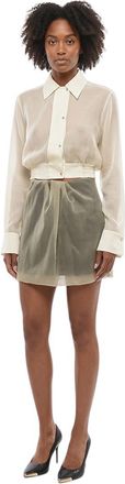 Alexander McQueen Beige Above Knee Skirt