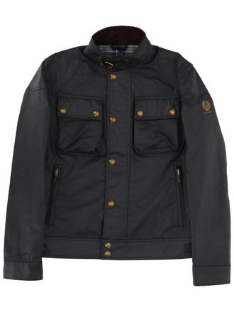 Belstaff Neutral Racemaster Stand Collar Cotton Jacket