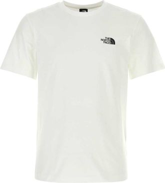 The North Face White cotton blend t-shirt
