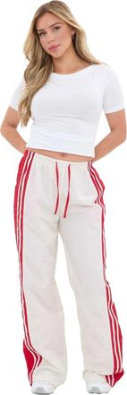 I Saw It First Joggingbroek met zijstrepen en een relaxte pasvorm voor dames (Wit)