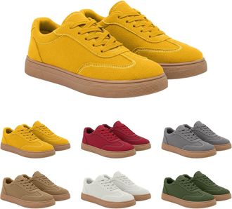 Generic Sports Shoes Womens Trainers Lightweight Flat Sole Trainers with Air Cushion and Non-Slip Sole Walking Shoes with Lacing Casual Shoes Lightweight and 