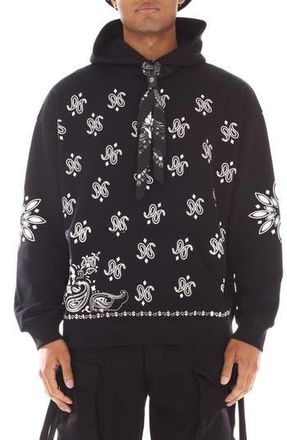 Cult of Individuality Paisley Cotton Graphic Hoodie at Nordstrom Rack, Size Small