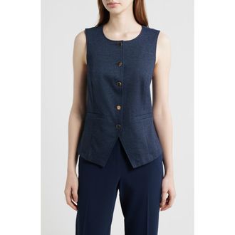 Bernardo Scoop Neck Vest in Indigo at Nordstrom, Size X-Small