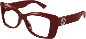 Gucci Optical Frame - Dames - Brillen - Rood - 50 MM - Accessoires