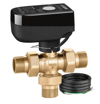 Caleffi Valvola Di Zona A Sfera A Tre Vie Versione By-pass Motorizzata, 1, Tensione 24v Caleffi 644364 3by 1