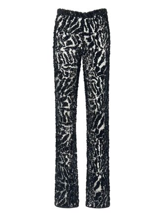 Sally Lapointe Doorzichtige broek - Zwart