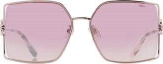 Chopard Red Gradient Square Ladies Sunglasses SCHG68S A32X 62