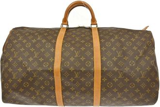 Louis Vuitton Pre-owned Weekend Bags, female, Brown, Size: ONE SIZE Pre-owned Keepall Travel Bag