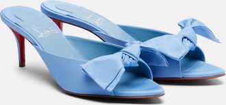 Christian Louboutin Mulazee bow-detail silk taffeta mules