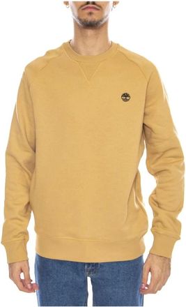 Timberland Sweatshirts - Heren - Sweatshirts - Beige - S - Katoen - Hoodies & sweatvesten