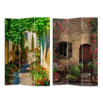 Vacchetti Paravento Estampado De 3 Paneles Con Flores 120,6x2,5xh180,6x2,5xh180