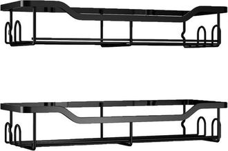 OEM Estante Ducha Sin Taladrar, 2 Organizadores Inoxidables, Estante Secado R&aacute;pido, Duradero Champ&uacute; Ducha, Fabricado Acero Inoxidable, Color Negro