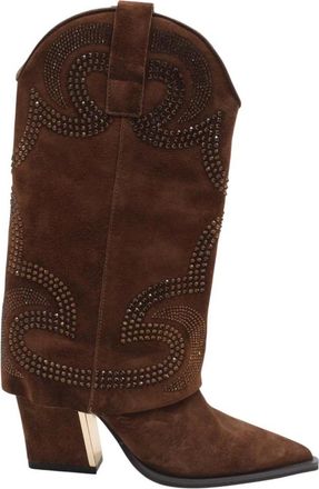 Alma En Pena Alma EN Pena, Schoenen, Dames, Bruin, 37 EU, Leer, Valady Cowboy Boot