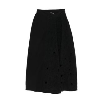 Gentryportofino Midi Skirts, female, Black, Size: 2XS Gonna
