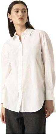 Soaked In Luxury Poplin Shirt in Gebroken Wit - Dames - Overhemden - Wit - M - Katoen - Overhemden