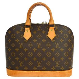 Louis Vuitton Alma Monogram Canvas Brown Canvas Handbag (Pre-Owned)