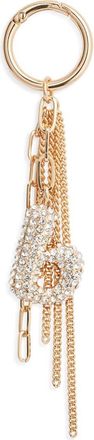 Chelsea28 Pav&eacute; Crystal Inital Bag Charm in B- Clear- Gold at Nordstrom