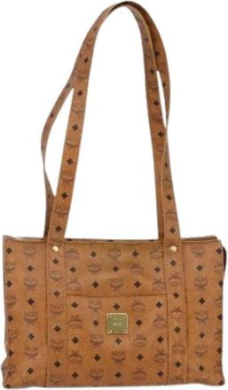 MCM Pre-owned Plastic Schoudertas - Dames - Vintage Schoudertas - Bruin - ONE Size - Vintage