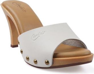 Candie's Emiliana Platform Sandal in White Leather at Nordstrom, Size 11